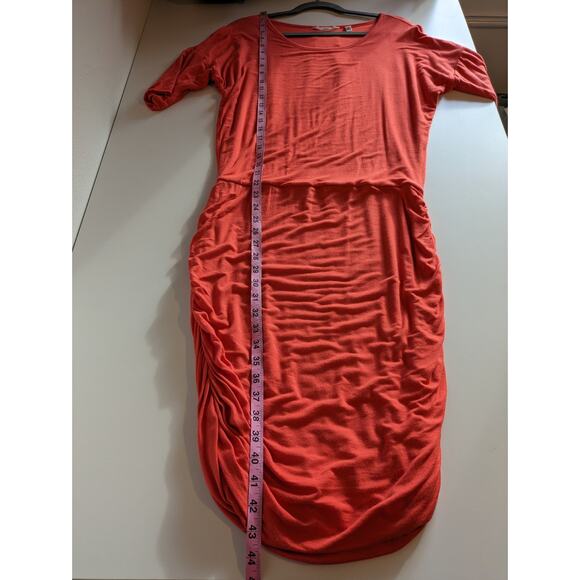 Athleta Solstice Dress Ruched Wool Athletic Activewear Fire Red Outdoor Size M - Picture 14 of 14